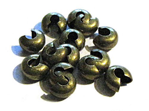 Kaschierperlen bronzefarben, 5x4mm, 10 Stck